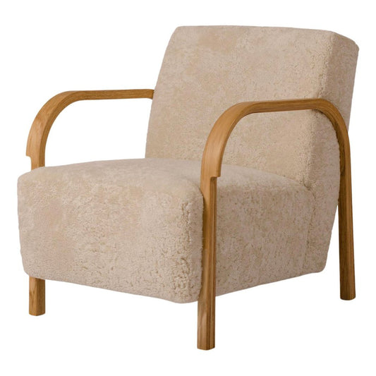 Sheepskin Arch Lounge Chair by Mazo Design