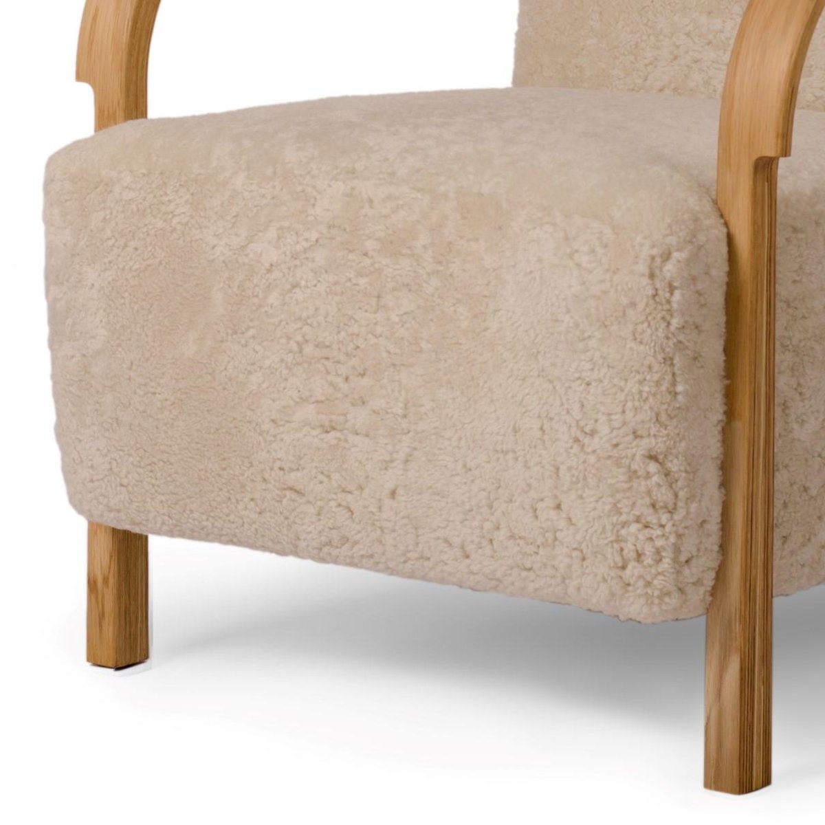 Sheepskin Arch Lounge Chairs by Mazo Design, Set of 2