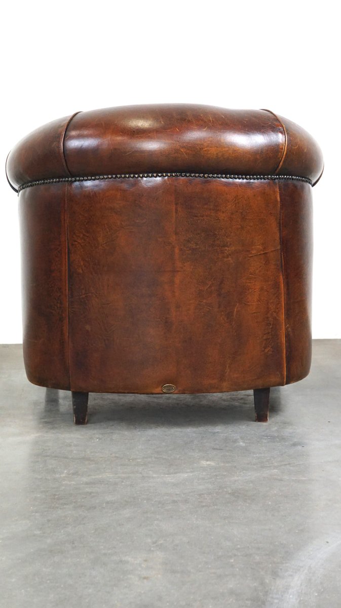 Sheepskin Leather Club Armchair