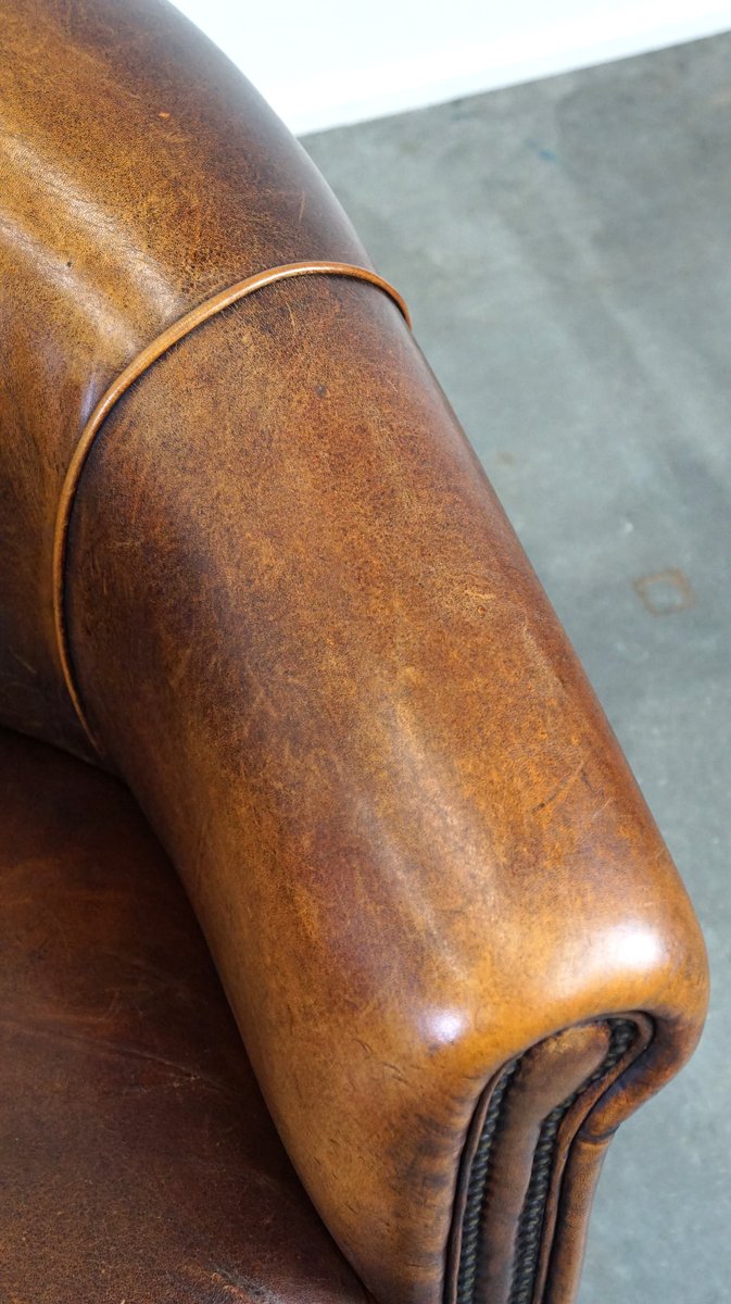 Sheepskin Leather Club Armchair