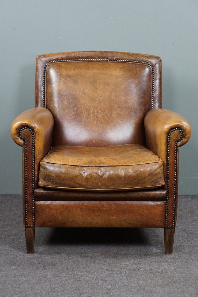 Sheepskin Leather Lounge Chair