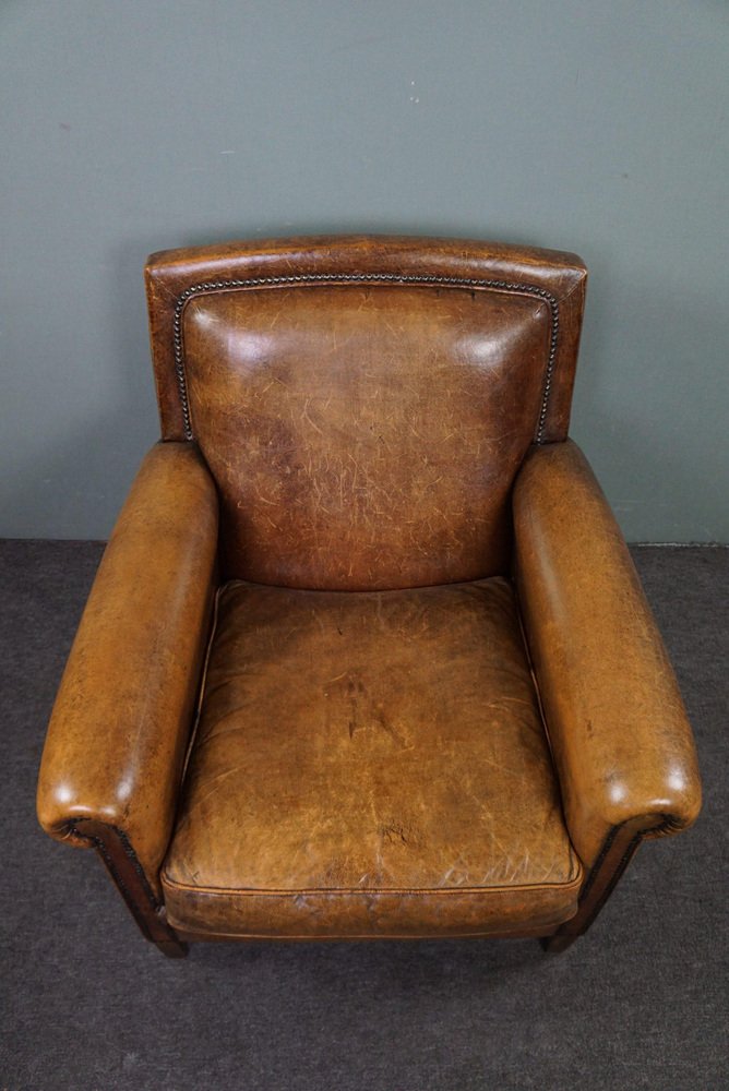 Sheepskin Leather Lounge Chair