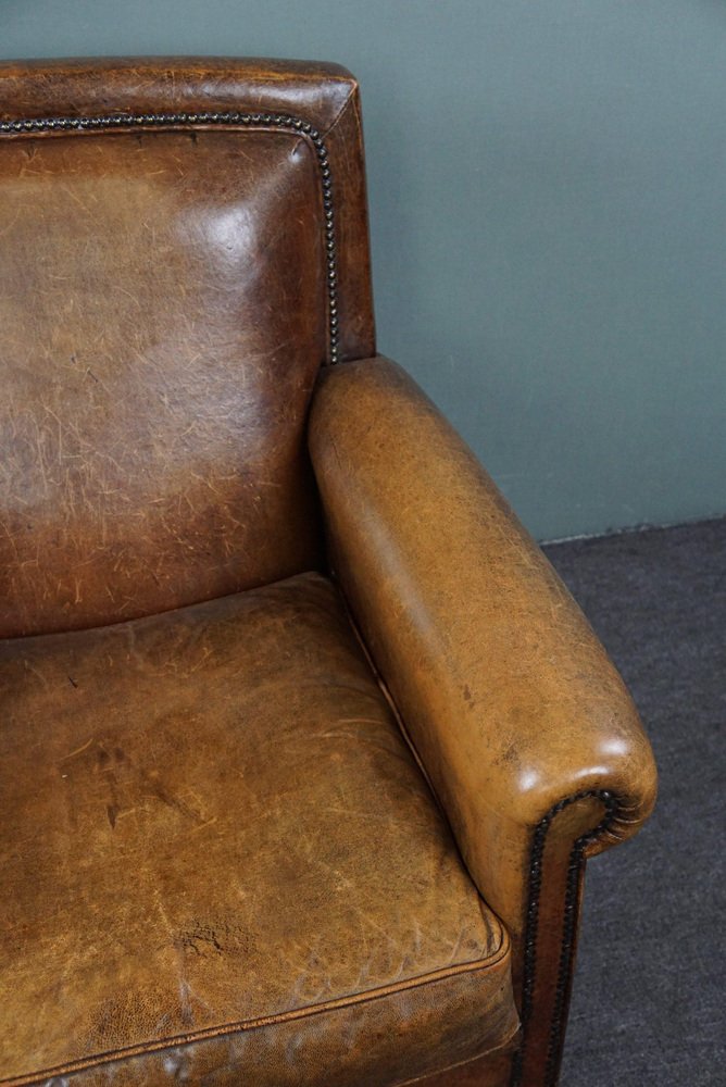 Sheepskin Leather Lounge Chair