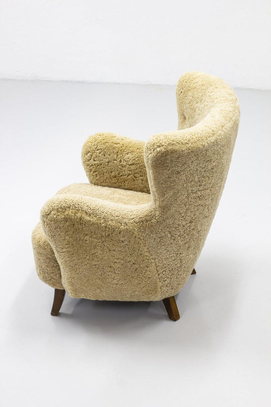 Sheepskin Lounge Chair by Alfred Christensen