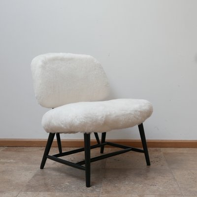 Sheepskin Shearling TeVe Lounge Chairs by Alf Svensson, Set of 2-JRP-943805