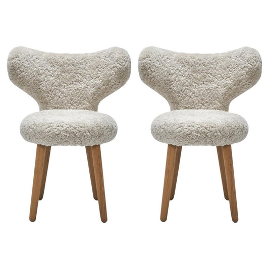 Sheepskin WNG Chairs by Mazo Design, Set of 2