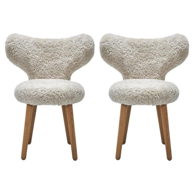 Sheepskin WNG Chairs by Mazo Design, Set of 2