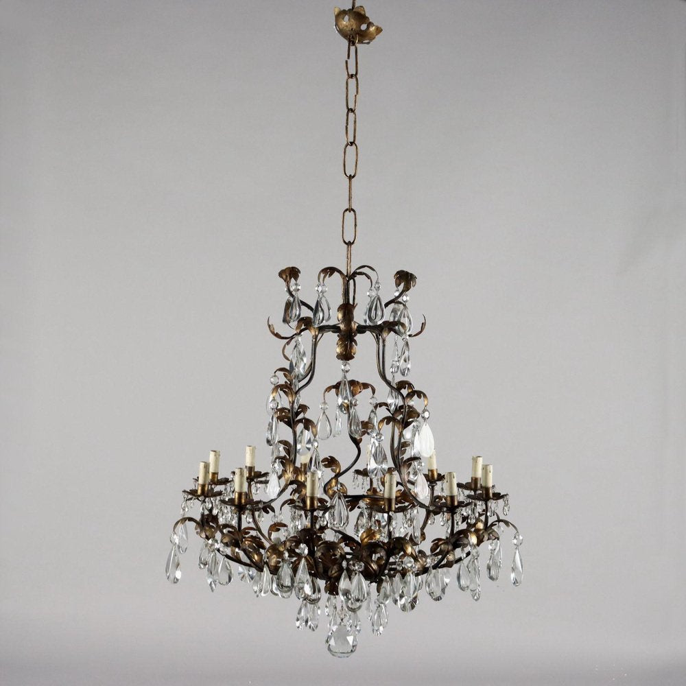 Sheet Metal and Glass chandelier