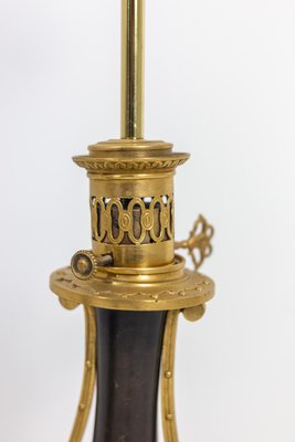 Sheet Metal and Gold Bronze Lamps, 1880s, Set of 2-CEJ-998808