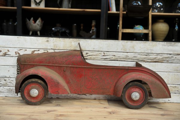 Sheet Metal Toy Car Sign, 1930s-NEN-2041890