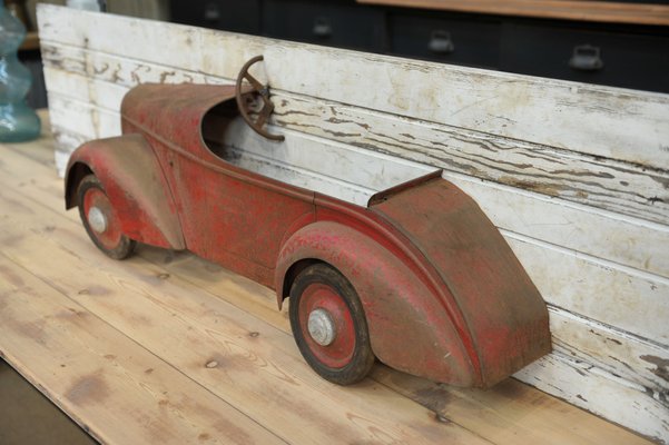 Sheet Metal Toy Car Sign, 1930s-NEN-2041890