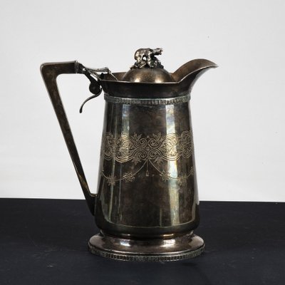 Sheffield Chocolate Jug with Engraved Decorations, 1950-RAQ-1800765