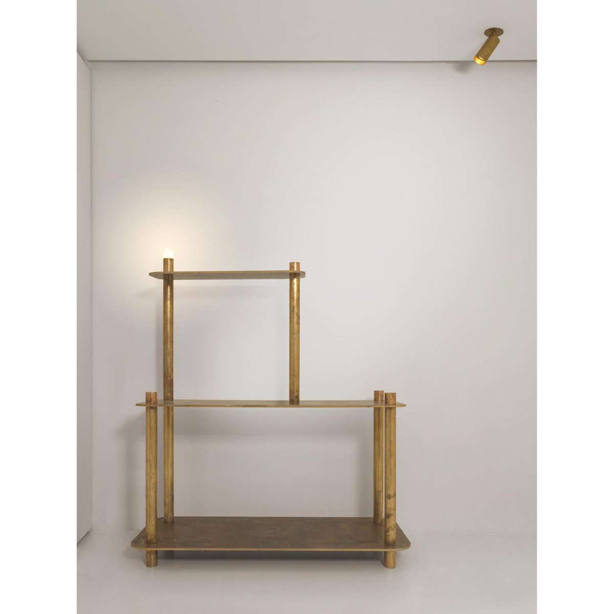 Shelf and Floor Lamp by Koen Van Guijze