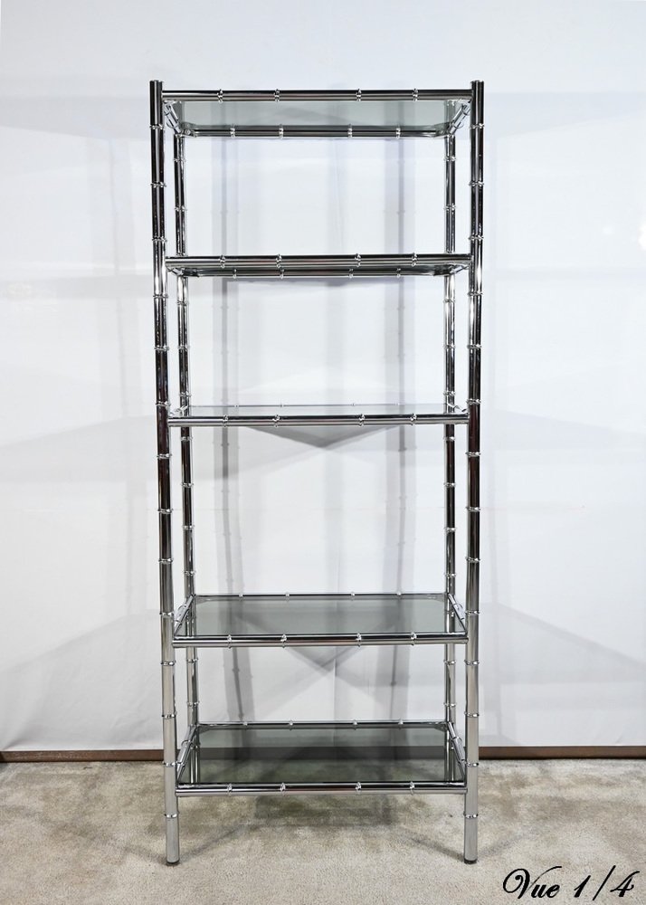 Shelf in Chromed Metal, 1970