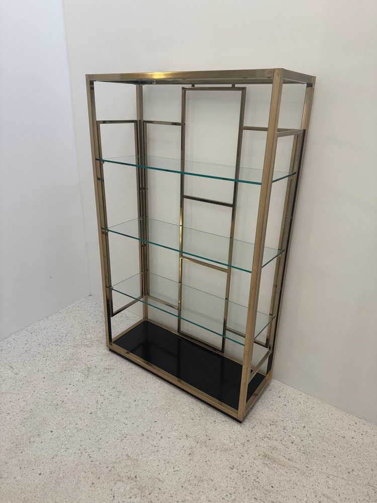 Shelf in Gilded Metal, 1970s