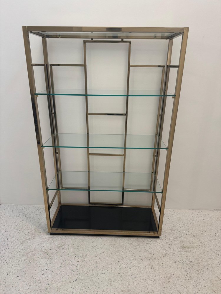 Shelf in Gilded Metal, 1970s