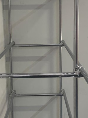 Shelf in Tubular Chrome with Metal Clamps from S.B.E., 1960s-IJR-838401