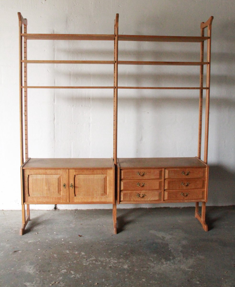 Shelf System in Oak by Henning Kjærnulf, 1960s