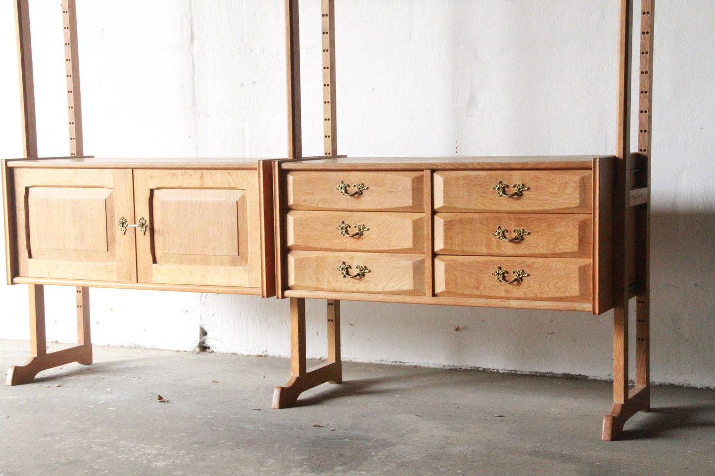 Shelf System in Oak by Henning Kjærnulf, 1960s