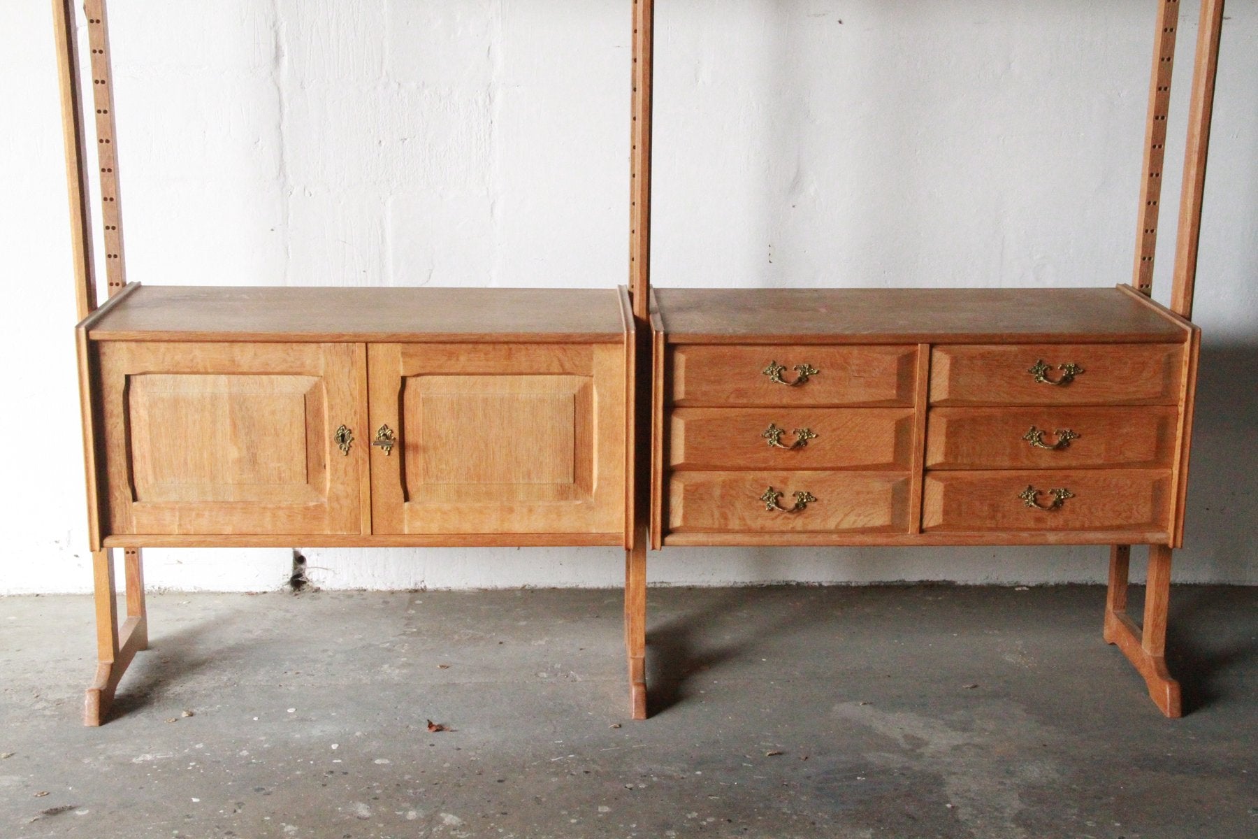 Shelf System in Oak by Henning Kjærnulf, 1960s