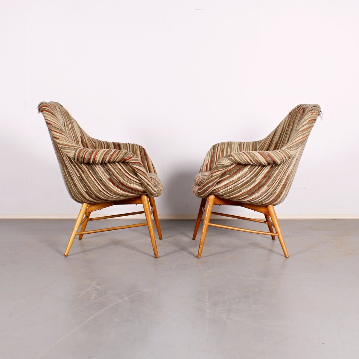 Shell Armchairs, 1960s, Set of 2