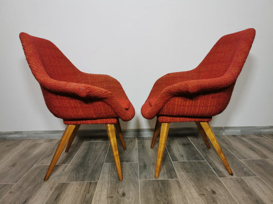 Shell Armchairs by Miroslav Navratil, 1960s, Set of 2