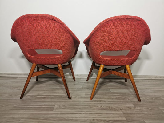 Shell Armchairs by Miroslav Navratil, 1960s, Set of 2