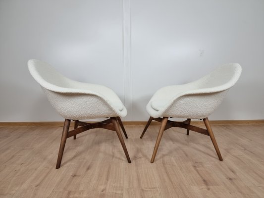 Shell Armchairs by Miroslav Navratil, Set of 2-QJA-1088235