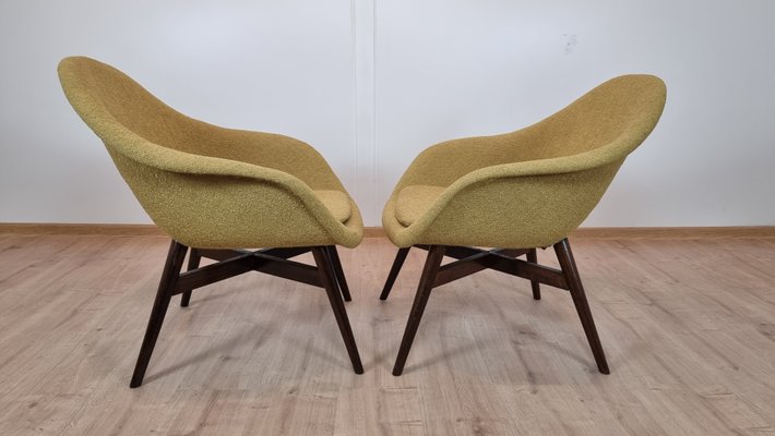 Shell Armchairs by Miroslav Navratil, Set of 2-QJA-1083202