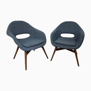 Shell Armchairs by Miroslav Navratil, Set of 2-QJA-1123292