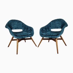 Shell Armchairs by Miroslav Navratil, Set of 2-QJA-1083269