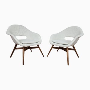 Shell Armchairs by Miroslav Navratil, Set of 2-QJA-1088235