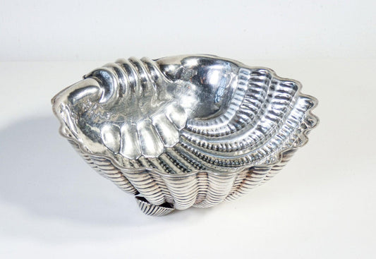 Shell Bowl in Silver by Rino Greggio, 1950s