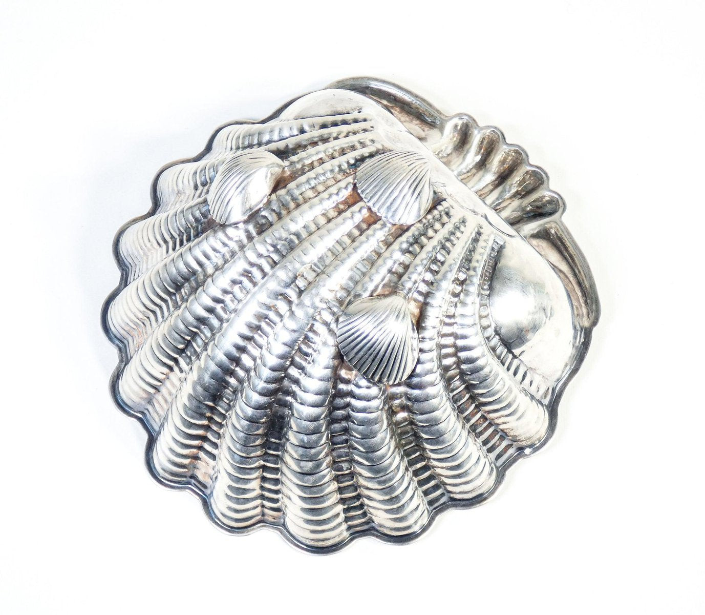 Shell Bowl in Silver by Rino Greggio, 1950s