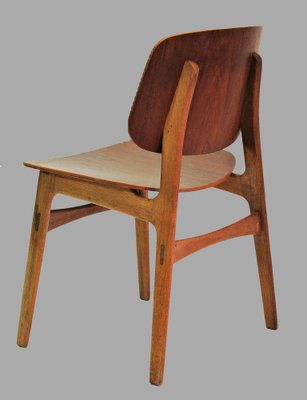 Shell Chairs in Oak and Teak attributed to Børge Mogensen, 1950s, Set of 2-VVO-1974184