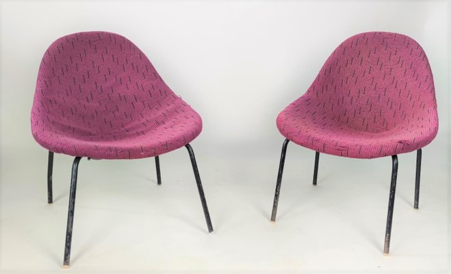 Shell Lounge Chairs by M. Navrátil, Czechoslovakia, 1960s, Set of 2-ZWG-1347545