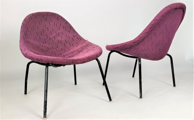 Shell Lounge Chairs by M. Navrátil, Czechoslovakia, 1960s, Set of 2-ZWG-1347545