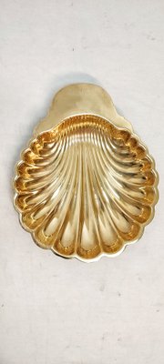 Shell-Shaped Brass Tray, Spain, 1970s-RGF-1312182