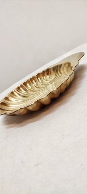 Shell-Shaped Brass Tray, Spain, 1970s-RGF-1312182