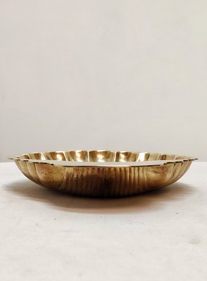 Shell-Shaped Brass Tray, Spain, 1970s-RGF-1312182