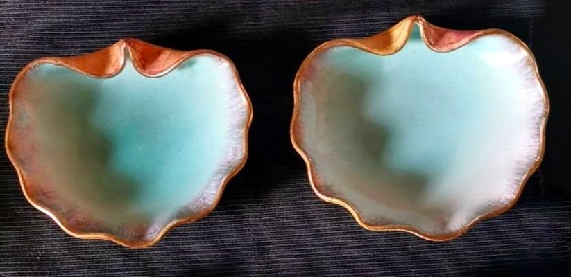 Shell-Shaped Ceramic Ashtrays from Rometti Ceramiche, Umbria, Italy, 1936, Set of 4-QRS-1414949