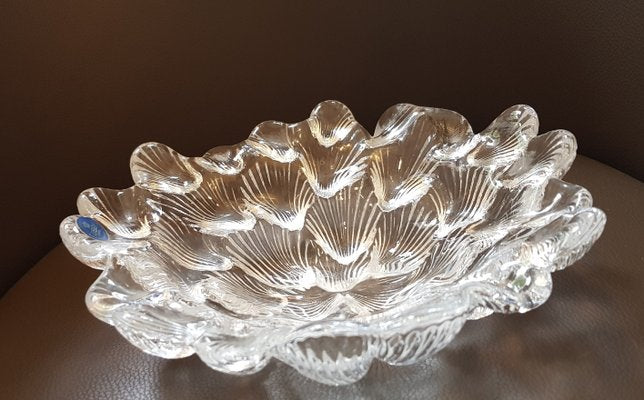 Shell Shaped Crystal Bowl by Per Lütken for Royal Copenhagen, 1980s-QDP-645692