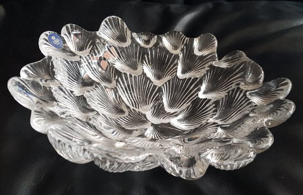 Shell Shaped Crystal Bowl by Per Lütken for Royal Copenhagen, 1980s-QDP-645692