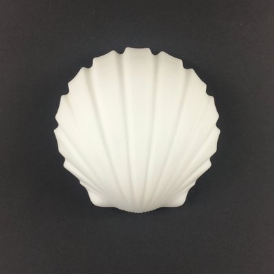 Shell-Shaped Opaline Glass Wall Light/Sconce from Limburg, Germany, 1970s-BMM-2021484