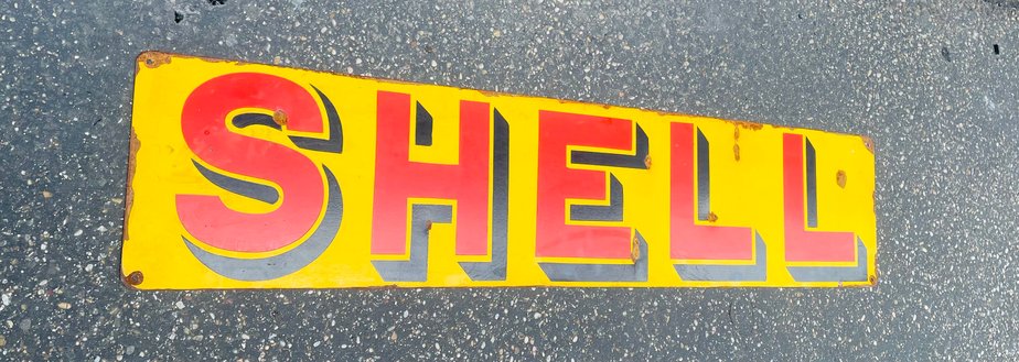 Shell Sign in Iron & Enamel-NUO-1419576