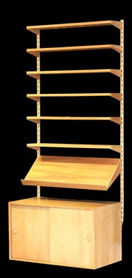 Shelving System in Oak, Denmark, 1960s, Set of 11-BPJ-2040234