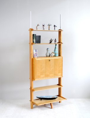 Shelving Unit with Bookcase by Jeannette Laverrière and Maurice Pré, 1950s-FQ-838240