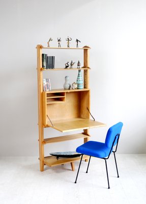 Shelving Unit with Bookcase by Jeannette Laverrière and Maurice Pré, 1950s-FQ-838240