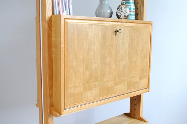 Shelving Unit with Bookcase by Jeannette Laverrière and Maurice Pré, 1950s-FQ-838240