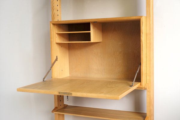 Shelving Unit with Bookcase by Jeannette Laverrière and Maurice Pré, 1950s-FQ-838240